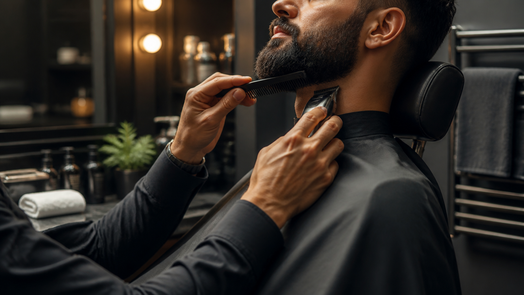 Atendimento de barba premium